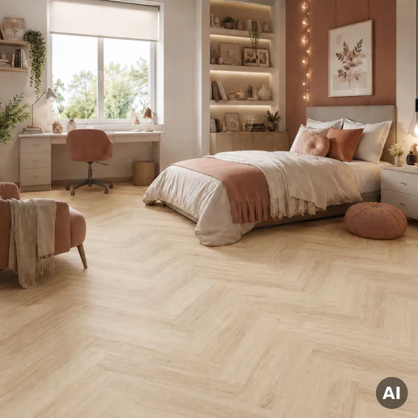 Panele winylowe SPC LVT Jodełka Dąb Harlow CA158 Klasa 33