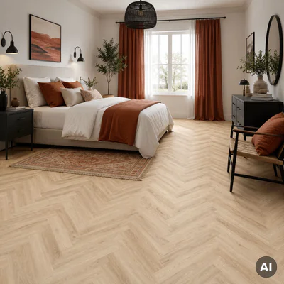 Panele winylowe SPC LVT Jodełka Dąb Harlow Klasa 33 5 mm TAK, CA158