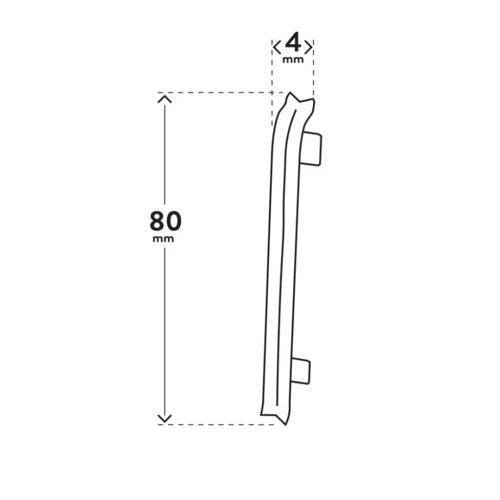 Narożnik wewnętrzny VIGO 80 Biały, 5905167826553