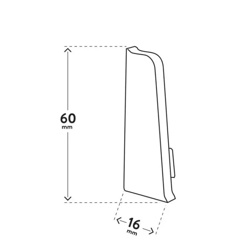 Zakończenie lewe + prawe VIGO 60 Białe, 5905167826317 - 2