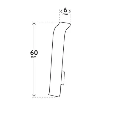 Łącznik VIGO 60 Biały, 5905167826157