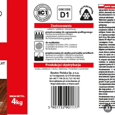 Klej do winyli Multi Tec 4kg, BT-MT4