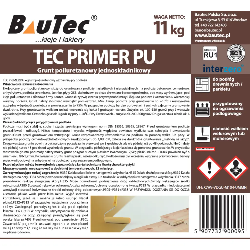 Grunt BauTec PRIMER PU Fast 11 kg TEC PRIM11