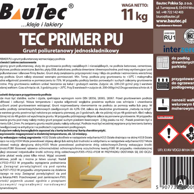 Grunt BauTec PRIMER PU Fast 11 kg, TEC PRIM11