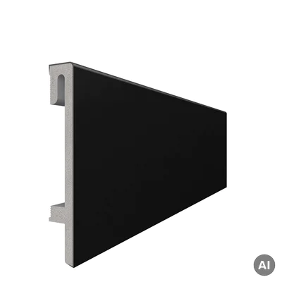 Listwa przypodłogowa Espumo 406 Czarna  2,4 m, 406 ESP406 2.4