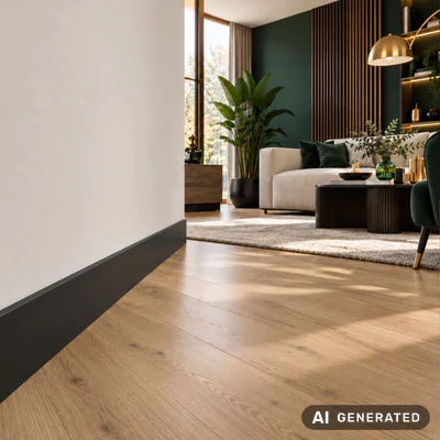 Listwa przypodł0ogowa Espumo 506 Czarna 2,4 m, 506 ESP506 2.4