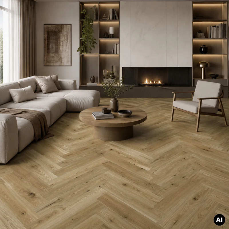 Podłoga drewniana Dąb Toffee Jodła Klasyczna 14 mm, 1WC00