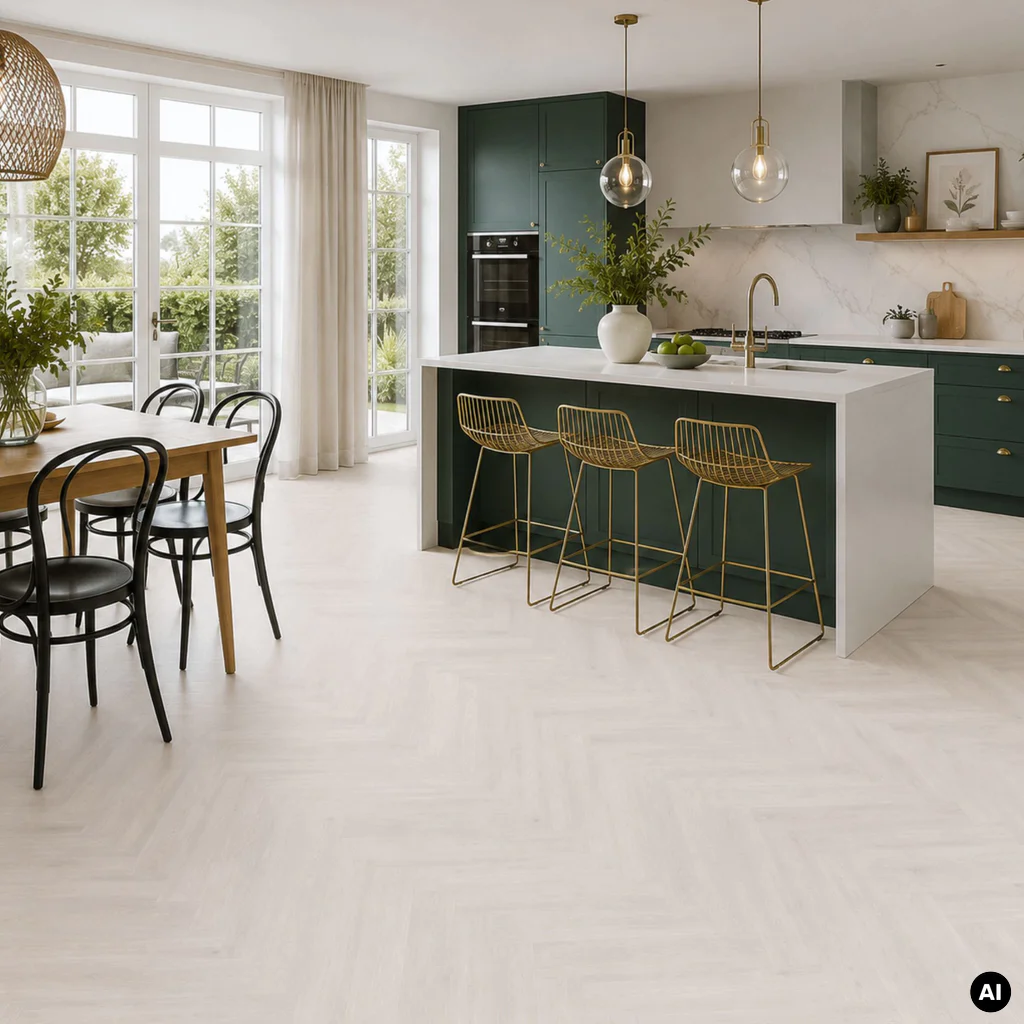 Podłoga drewniana Dąb Cappuccino Jodła Klasyczna 14 mm, 1WC000001