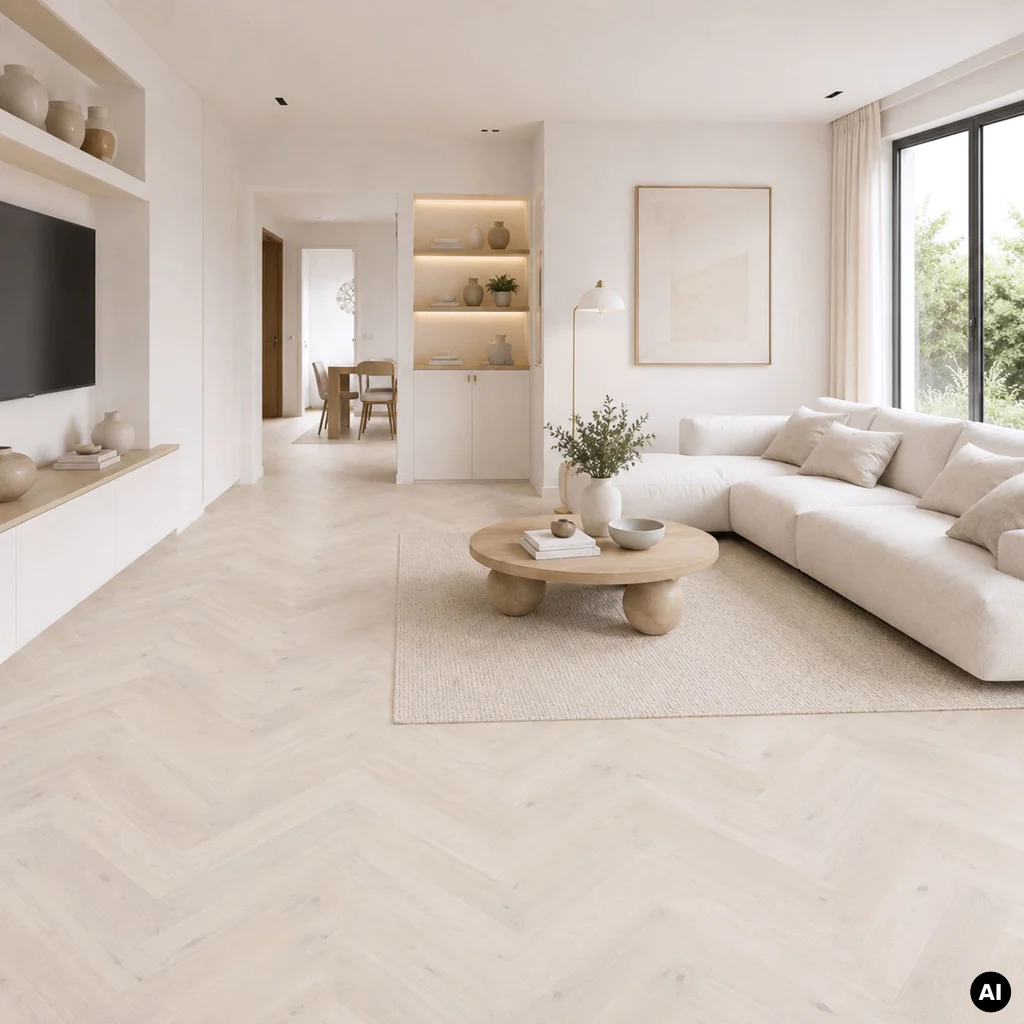 Podłoga drewniana Dąb Cappuccino Jodła Klasyczna 14 mm, 1WC000001
