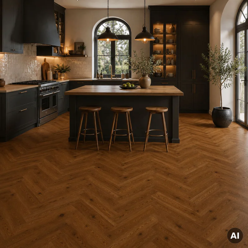 Podłoga drewniana Dąb Brown Sugar Jodła Klasyczna 14 mm, 