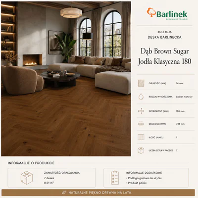 Dąb Brown Sugar Jodła Klasyczna 180 BLC-DBE1-L05-CGR-A14180-V 14 mm