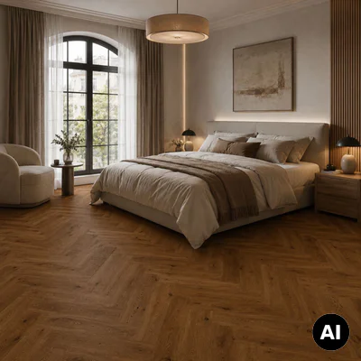 Podłoga drewniana Dąb Brown Sugar Jodła Klasyczna 14 mm, BLC-DBE1-L05-CGR-A14180-V