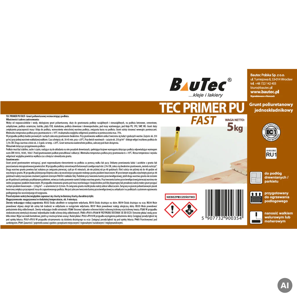 Grunt poliuretanowy BauTec PRIMER PU Fast 5 kg, 1077-43PRIM