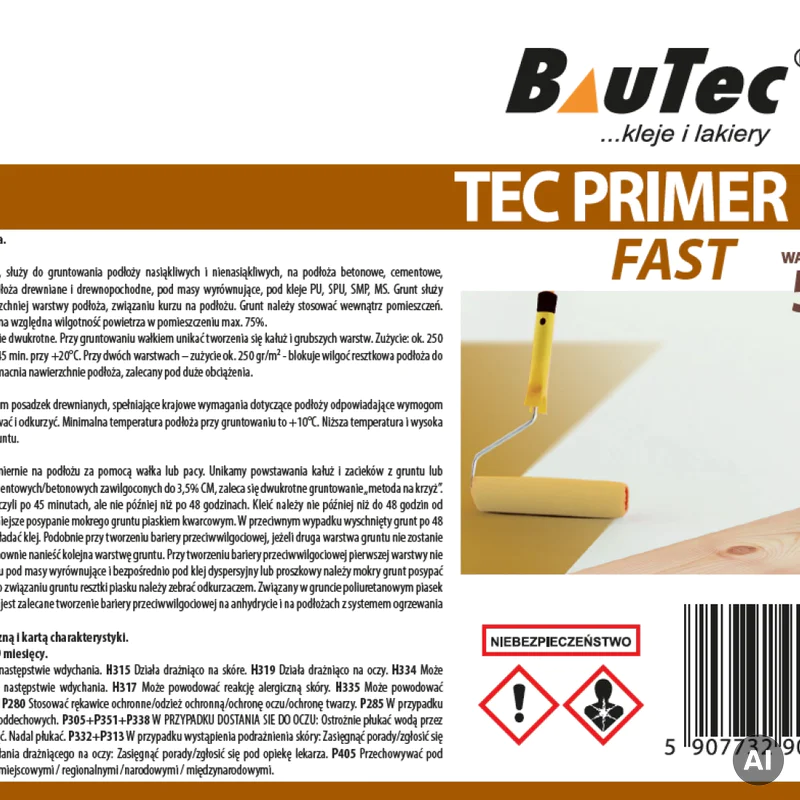 Grunt poliuretanowy BauTec PRIMER PU Fast 5 kg 1077-43PRIM -