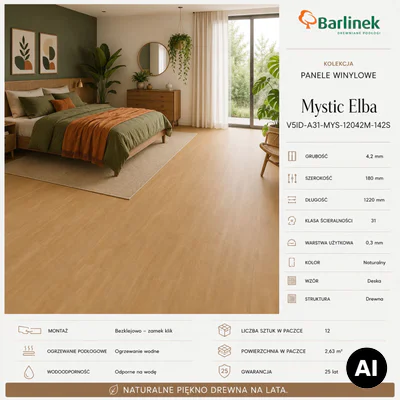 Panele Winylowe Mystic Elba V5ID-A31-MYS-12042M-142S Klasa 31 4.2 mm