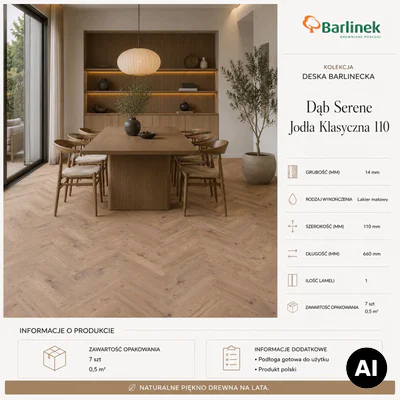 Podłoga drewniana Dąb Serene Jodła Klasyczna 14 mm, 1WC000002