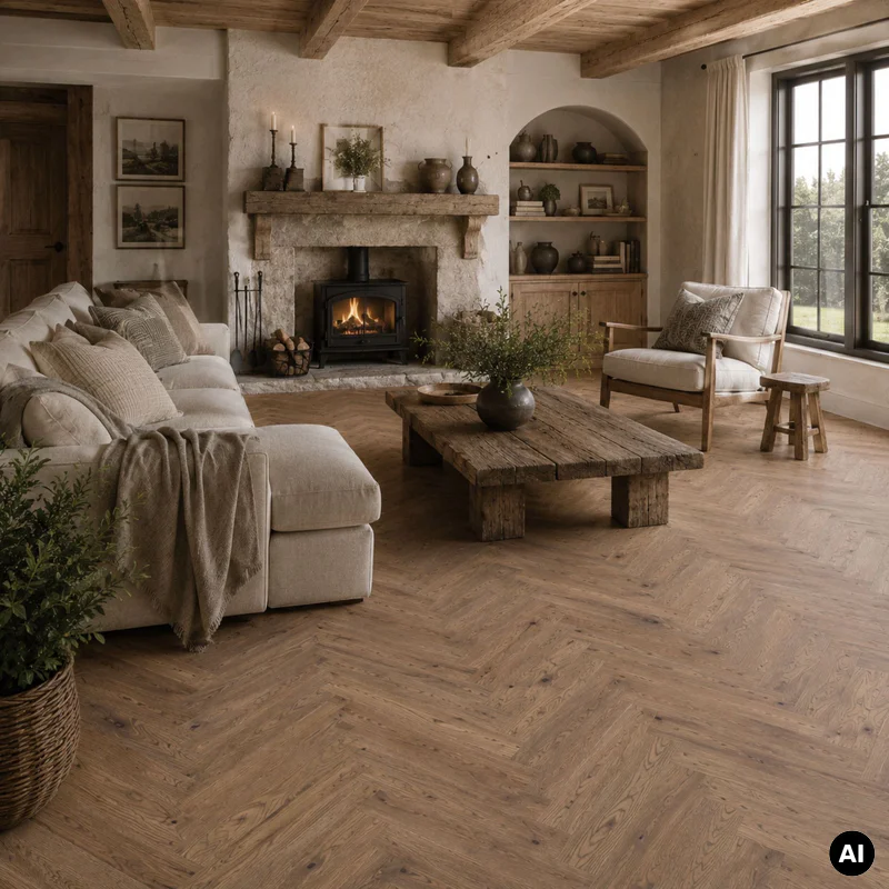 Podłoga drewniana Dąb Serene Jodła Klasyczna 14 mm, 1WC00