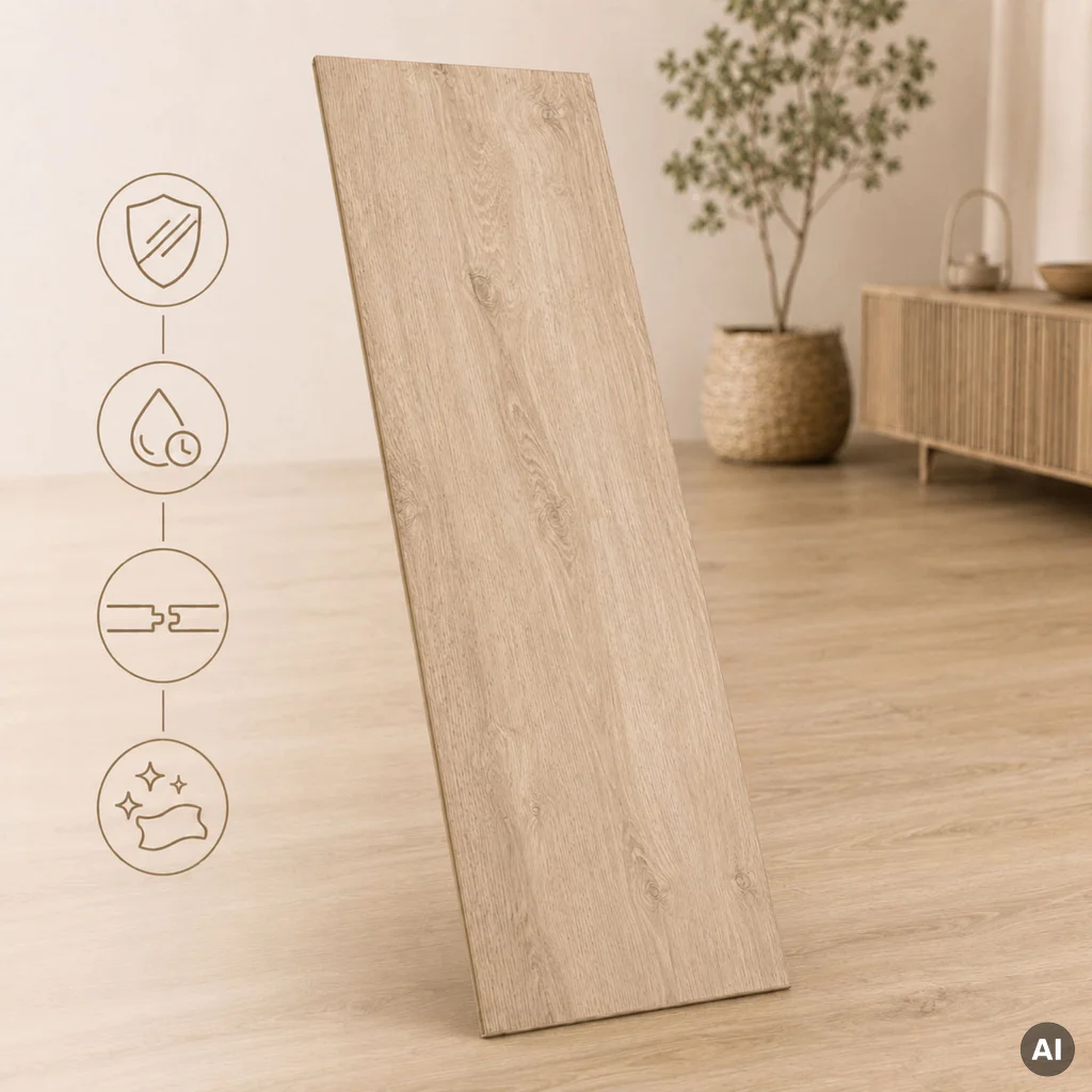 Panele Winylowe SPC LVT Dąb Windsor Klasa 33 4 mm TAK, CW 184
