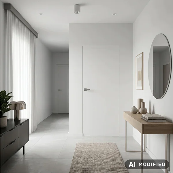 Drzwi Sara Eco 2 odwrotna przylga ukryte lewe WC 70 cm plast