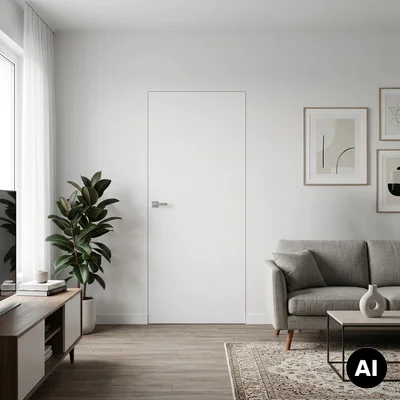 Drzwi Sara Eco 2 bezprzylgowe ukryte prawe 90 cm płyta, DRE 400010402