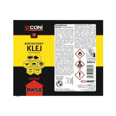 Klej kontaktowy CONI RW58 500 ml, 5903231419601