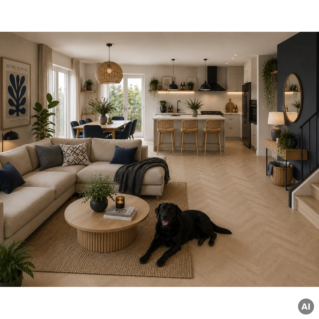 Panele winylowe SPC LVT Jodełka Dąb Deventer CAS 236 5 mm TAK, 5905167857120