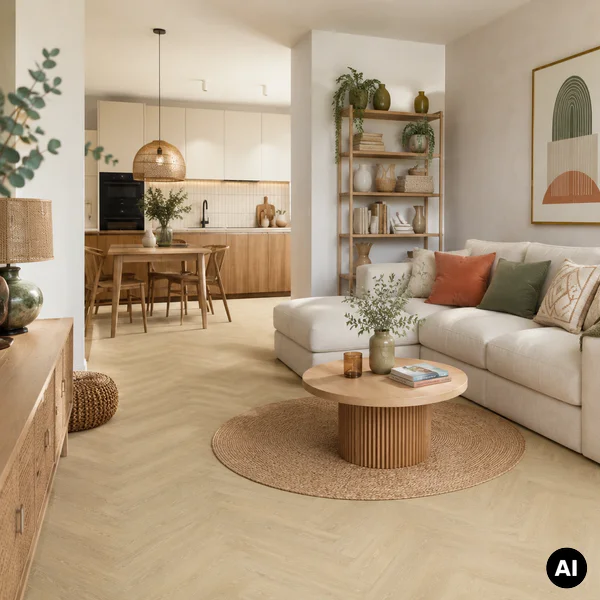 Panele winylowe SPC LVT Jodełka Dąb Deventer CAS 236 5 mm
