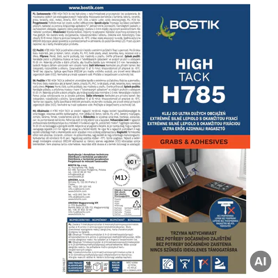 Bostik H785 High Tack 290 ml, BOK211093