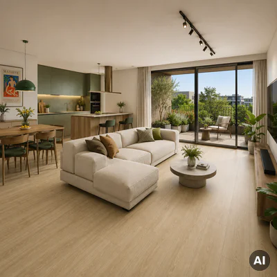 Panele winylowe SPC LVT z podkładem Dąb Riviera Klasa 32 5 mm, 400086215