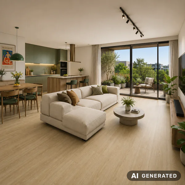 Panele winylowe SPC LVT z podkładem Dąb Riviera Naturalny