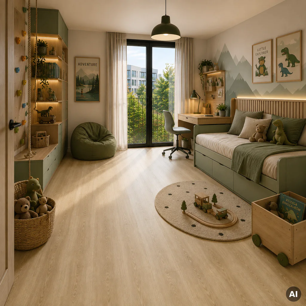 Panele winylowe SPC LVT z podkładem Dąb Riviera Klasa 32 5 mm, 400086215