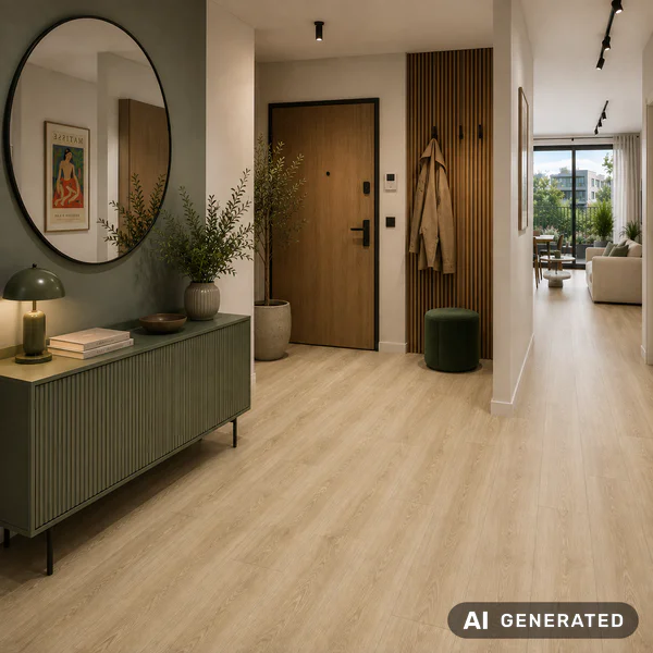 Panele winylowe SPC LVT z podkładem Dąb Riviera Naturalny