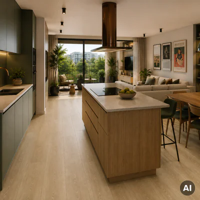 Panele winylowe SPC LVT z podkładem Dąb Riviera Klasa 32 5 mm, 400086215