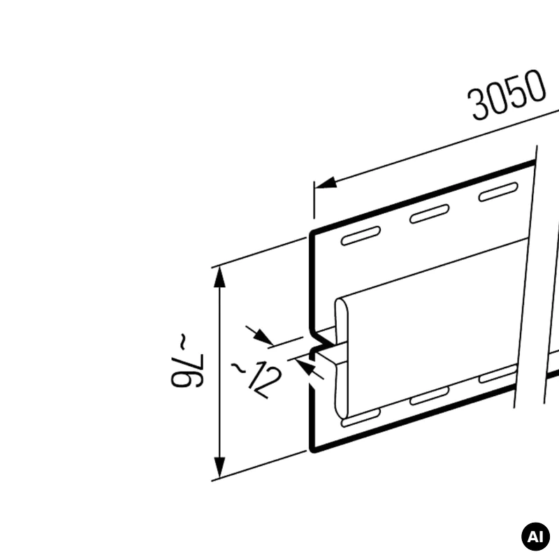 Listwa Łącznik Jasny Szary SV-18 3008618