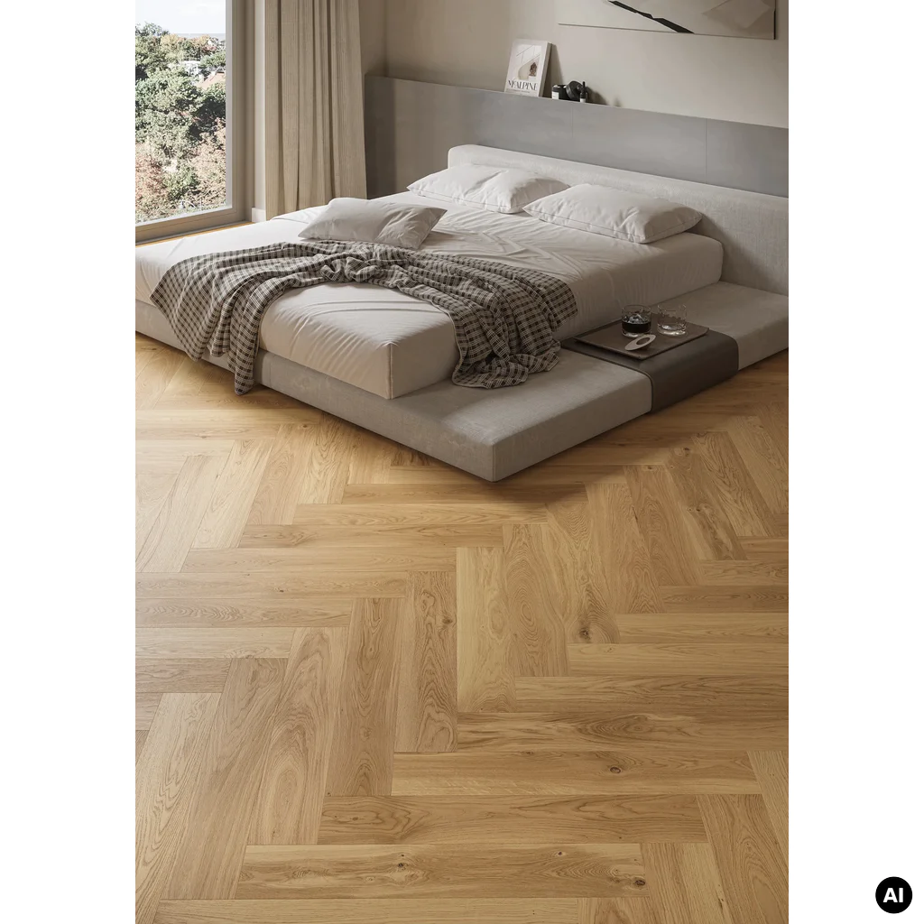 Podłoga drewniana Dąb Caramel Jodła Klasyczna 14 mm, BLC-DBE1-L05-XXR-A14130-H