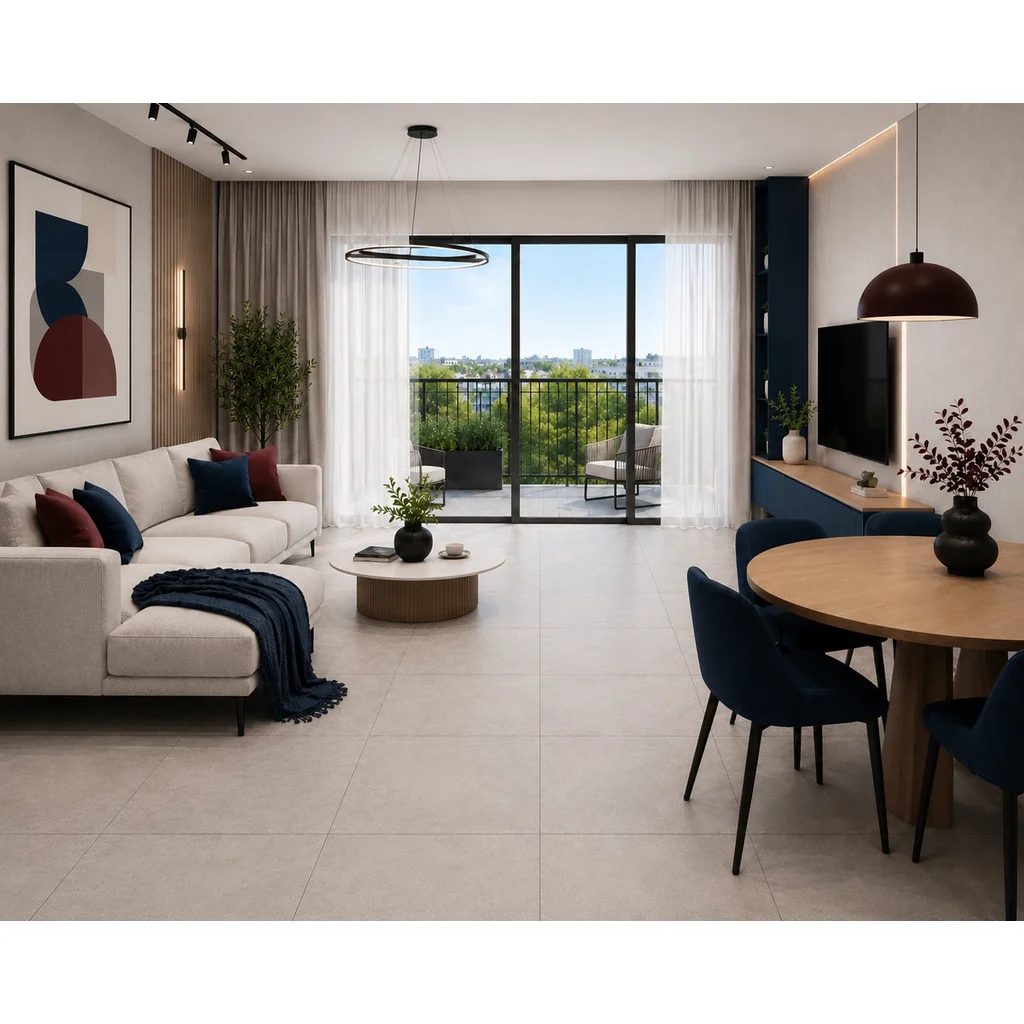 Panele winylowe SPC Concrete Dust 60x60 Beton Matowy 6067231 Klasa 33 5 mm