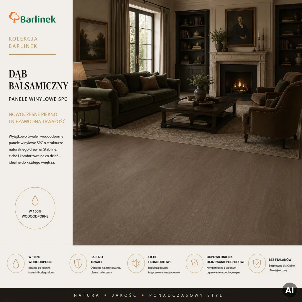 Panele winylowe SPC Dąb Balsamiczny DP5000001 Klasa 34 5 mm, SW4IMX-FKXPX-DP5XXX-EBALA