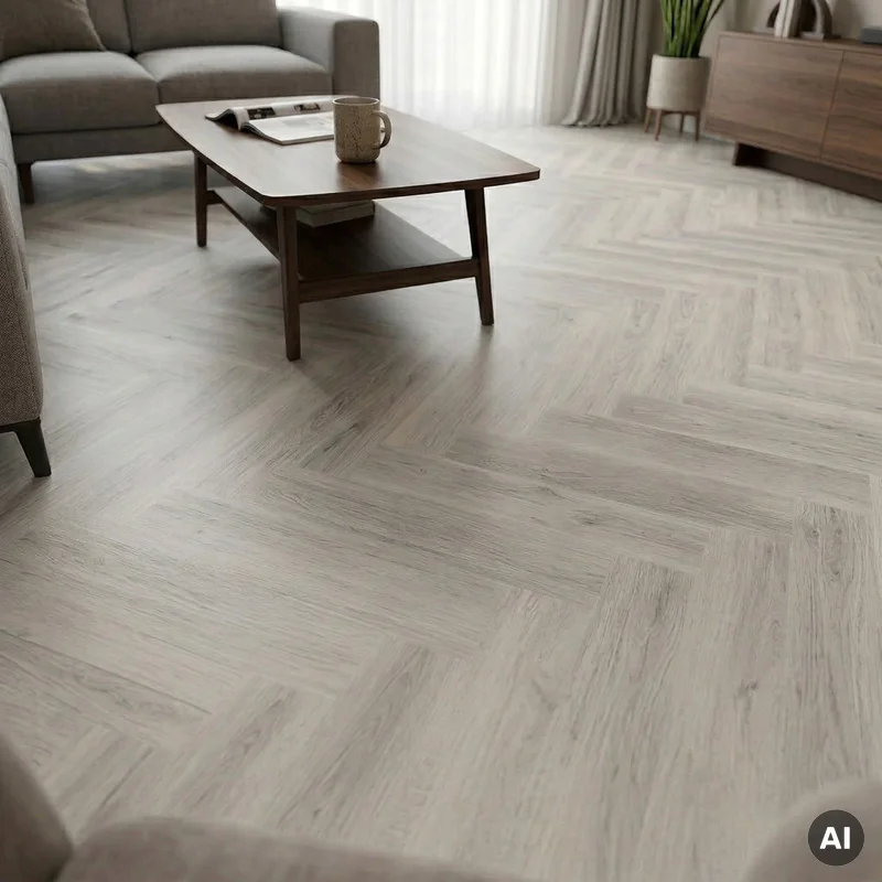 Panele winylowe Jodełka Dusty Grey DOU HB DB-603 Klasa 33 2
