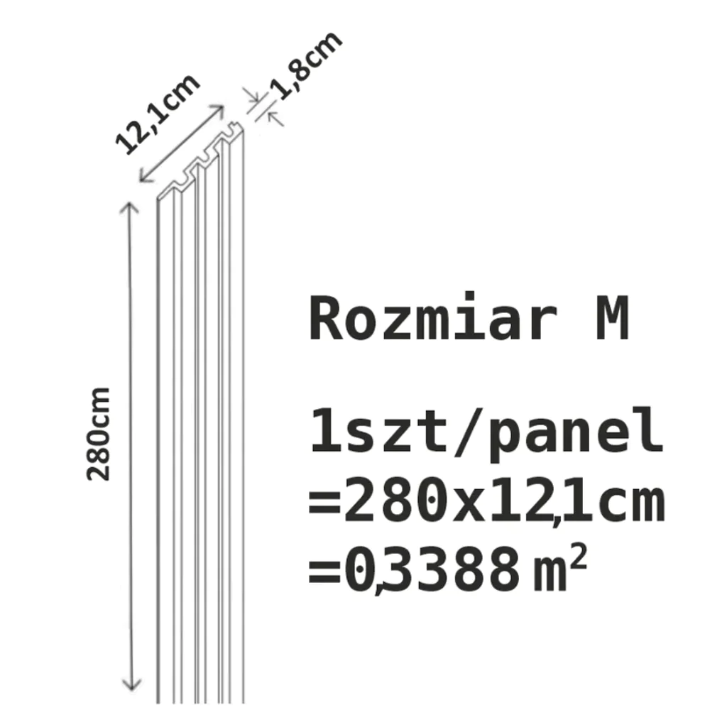 Lamele Białe Bute White 231, 120039770