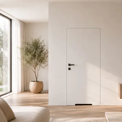 Zestaw Drzwi ukryte + Ościeżnica Porta HIDE WC Bezprzylgowe (otwierane na zewnątrz) Prawe 80cm płyta, SPA1110P08LBPWAYV0O000, OPA100LP080000AN300000