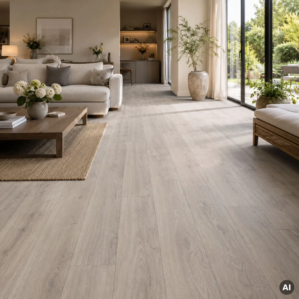 Panele winylowe SPC ze zintegrowanym podkładem Dąb Bielony 85001-1 Klasa 33 5.5 mm