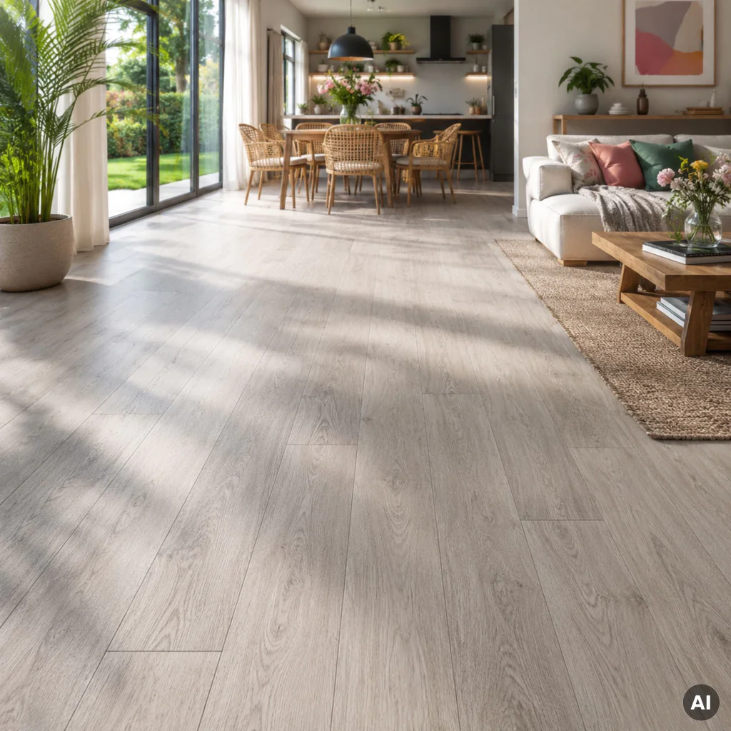 Panele winylowe SPC ze zintegrowanym podkładem Dąb Bielony 85001-1 Klasa 33 5.5 mm