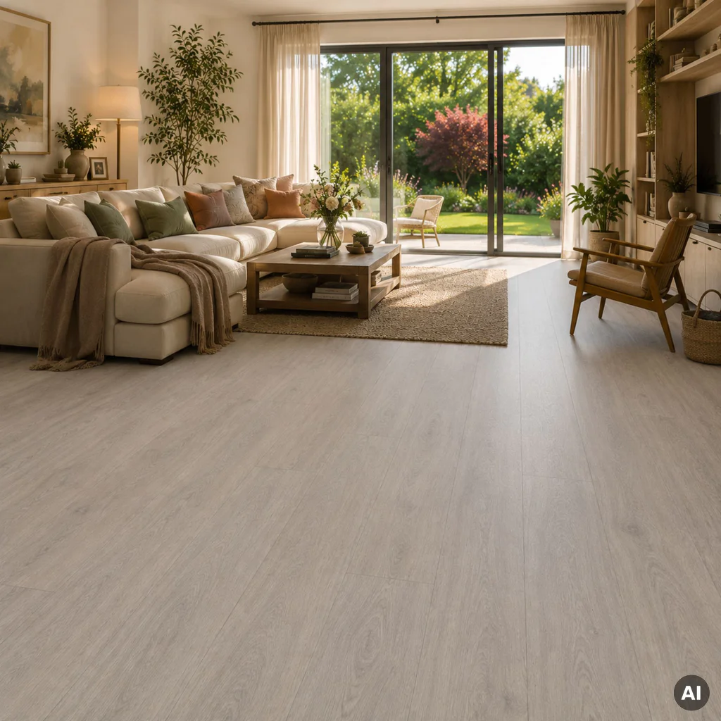 Panele winylowe SPC ze zintegrowanym podkładem Dąb Bielony 85001-1 Klasa 33 5.5 mm