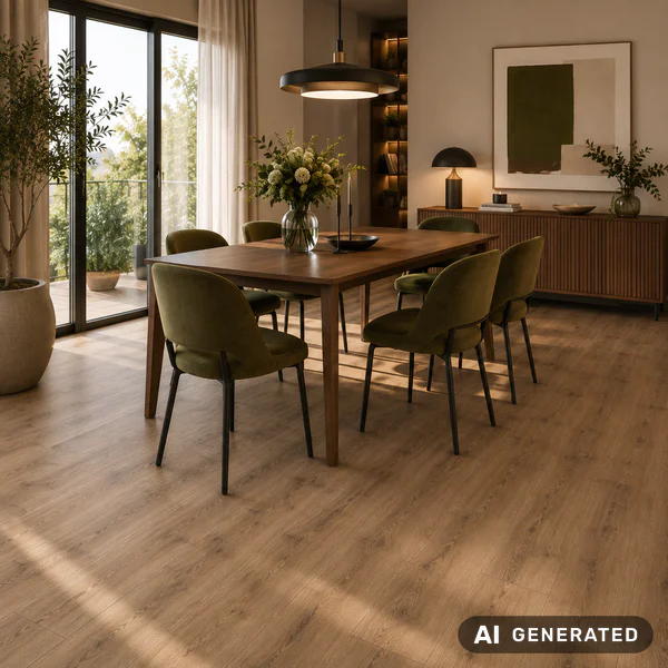 Panele winylowe z podkładem European Oak Ciemny 5 mm Klasa
