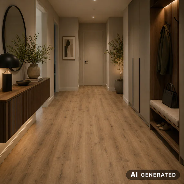 Panele winylowe z podkładem European Oak Ciemny 5 mm Klasa