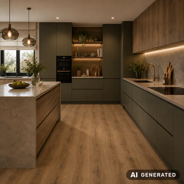 Panele winylowe z podkładem European Oak Ciemny 5 mm Klasa