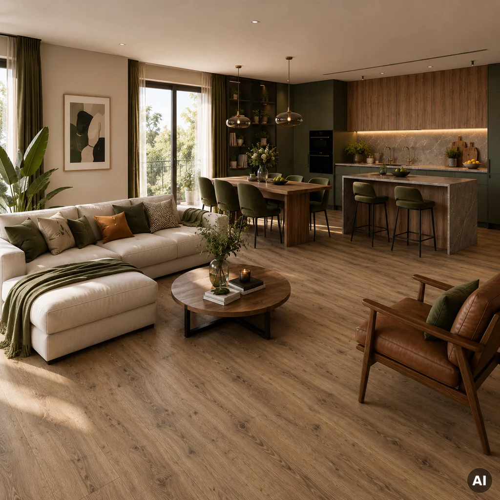 Panele winylowe z podkładem European Oak 5 mm Klasa 32, 400086193