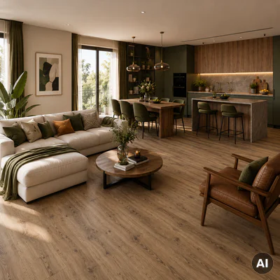 Panele winylowe z podkładem European Oak 5 mm Klasa 32, 400086193