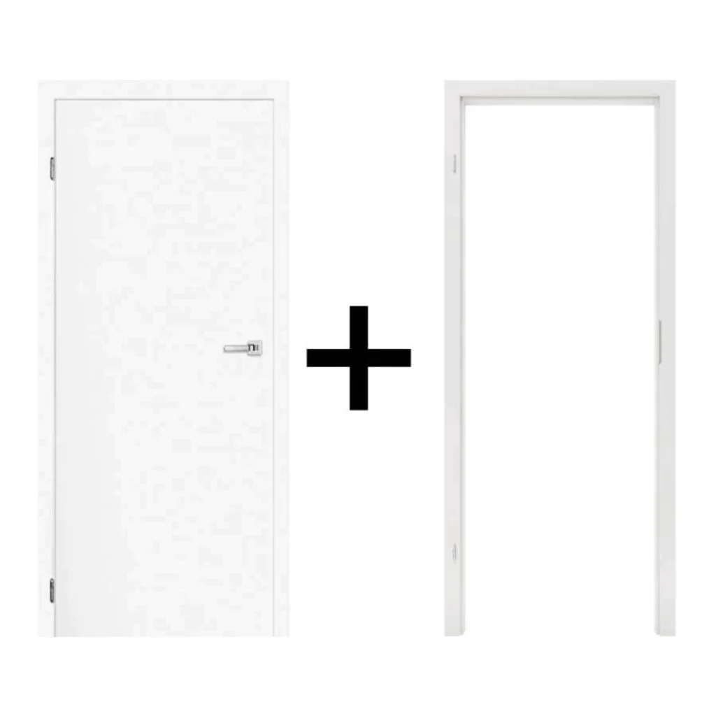 Komplet drzwi + Ościeżnica regulowana 95-114 Norma Decor 1 lewe 80cm Zawias motylkowy bezprzylgowe, 100073568, 100073604