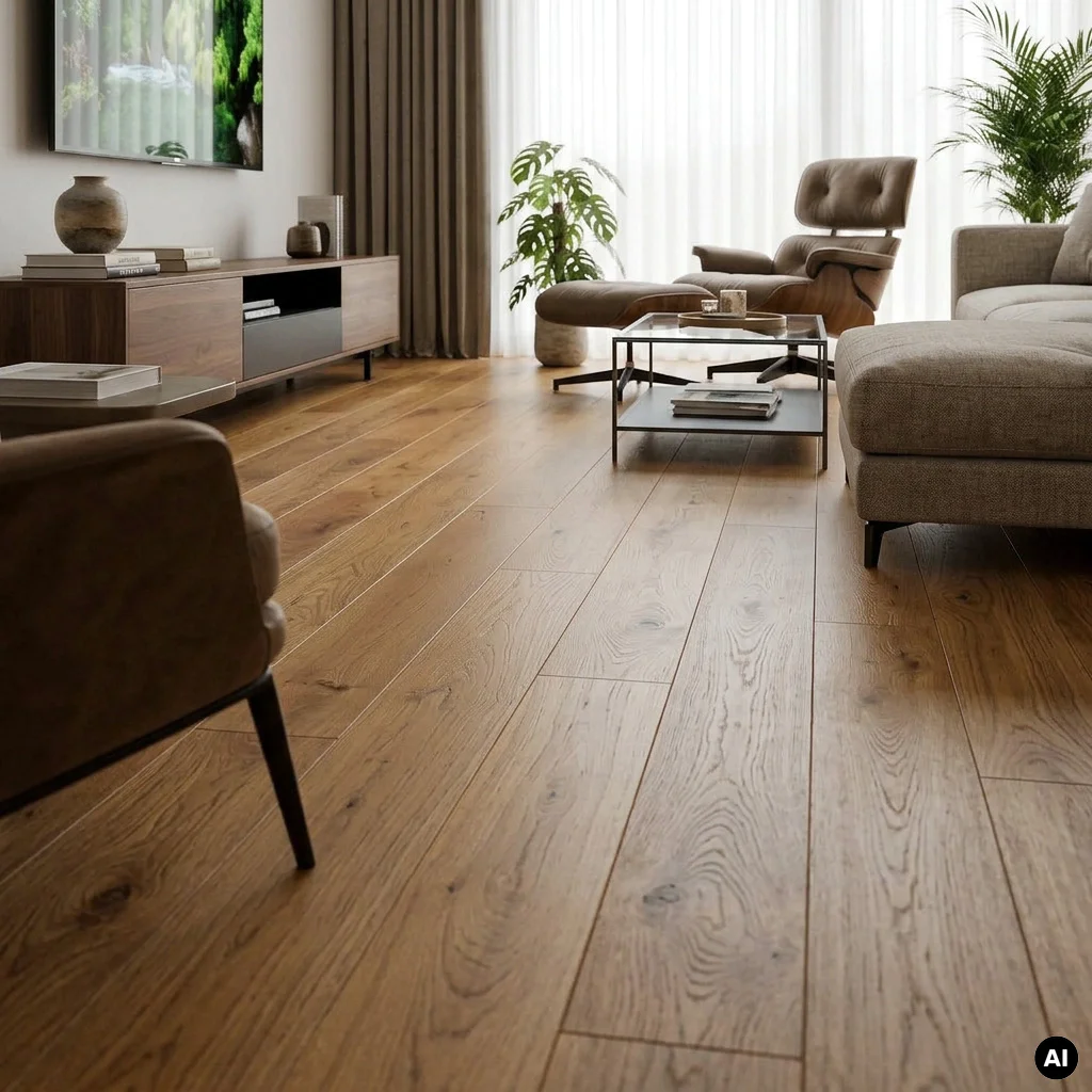 Podłoga drewniana Deska Natur Honey Brown 14 mm, 5905745601701